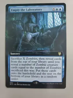 MTG Empty the Laboratory Commander: Innistrad: Midnight Hunt Extended Art Rare - Image 1