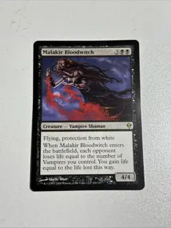 MTG Malakir Bloodwitch Zendikar Regular Rare Magic The Gathering LP - Image 1
