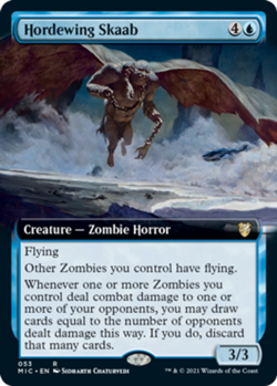 1x Hordewing Skaab - Extended Art - Commander: Innistrad: Midnight Hunt - Near M - Image 1