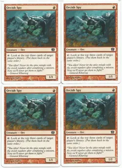 MTG Orcish Spy x4 8th Edition Common NM/LP - Image 1