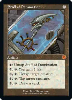 Staff of Domination 56 LP Normal The Brothers' War: Retro Frame Artifacts MTG EN - Image 1