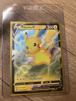 Pokemon TCG Pikachu V 086/264 Fusion Strike Ultra Rare 2021 - Image 5