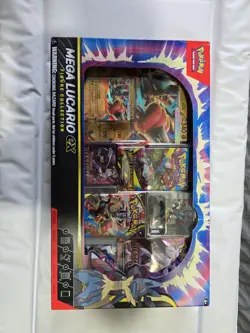 Pokemon TCG: Mega Lucario ex Figure Collection Box - New & Sealed - Image 1