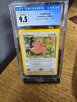 2001 Pokemon Lickitung Southern Islands Promo 16/18 CGC 9.5 Blue CGC 10 - Image 1