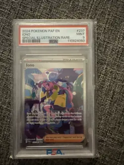 2024 POKEMON PAF EN-PALDEAN FATES SPECIAL ILLUSTRATION RARE #237 IONO PSA 9 - Image 1