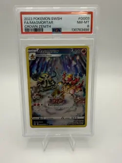 Pokemon TCG Magmortar Full Art Holo Rare Galarian Gallery GG03/GG70 Crown Zenith - Image 1