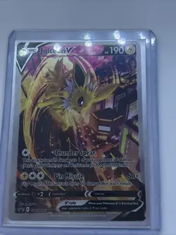 Jolteon v SWSH183 Pokemon TCG Sword & Shield Holo Black Star Promo - Image 2