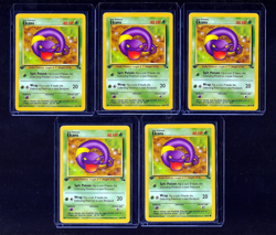 Pokemon EKANS LOT OF 5 1ST EDITION 46/62 Fossil Base Set Appear Never Played - Image 1