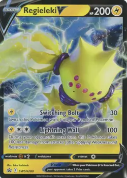 Pokemon SWSH Promo JUMBO / OVERSIZED Regieleki V SWSH280 - Mint - Image 1