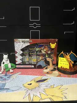 Pokemon TCG: Celebrations Collection Box Lance's Charizard V Box Sealed - Image 1