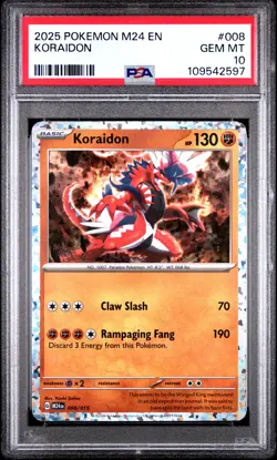 2025 POKEMON M24 EN-MCDONALD'S COLL #008 KORAIDON PSA 10 - Image 1