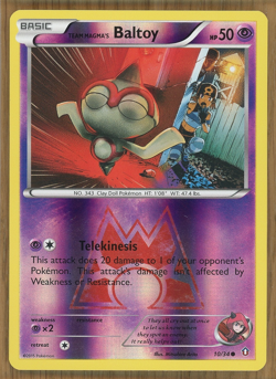 Team Magma's Baltoy 10/34 ~ Reverse Holo ~ Double Crisis ~ NM/Mint!! - Image 1