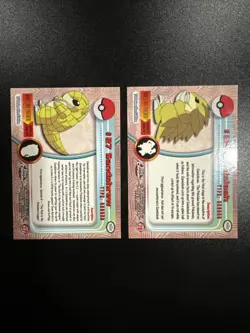 Pokemon Topps NM 27 Sandshrew and 28 Sandslash - Image 2