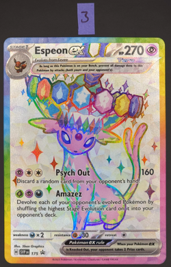 Espeon ex 175 Black Star Promo SVP NM Prismatic Evolutions Pokemon TCG - Image 1