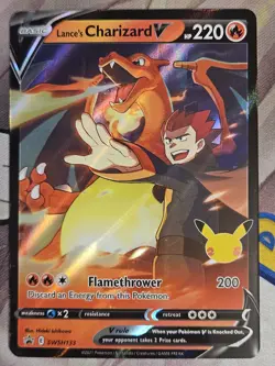 Lance's Charizard V SWSH133 - Pokemon TCG Black Star Promo Celebrations NM - Image 1