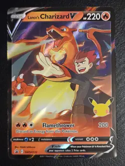 Lance's Charizard V SWSH133 - Pokemon TCG Black Star Promo Celebrations NM - Image 2