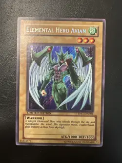 YuGiOh! Elemental Hero Avian (EHC1-EN001) Secret Rare Limited Edition - Image 1