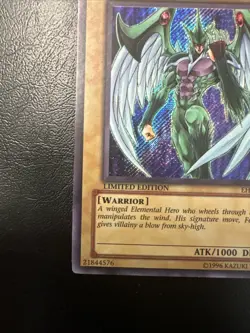 YuGiOh! Elemental Hero Avian (EHC1-EN001) Secret Rare Limited Edition - Image 4