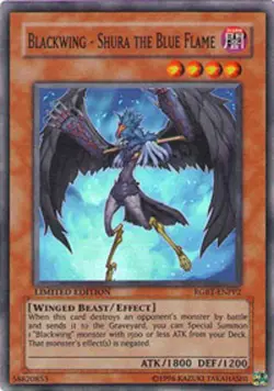 Blackwing - Shura the Blue Flame - RGBT-ENPP2 - Super Rare - Unlimited Edition - - Image 1