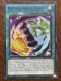 Relinquished Fusion (Blue) LDS1-EN049 Legendary Duelists 1st Edition Ultra LP - Image 1