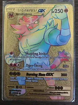 NEAT! Six Pack Gold METAL Pokemon Cards Tag Team GX Pikachu Charizard Mewtwo - Image 5