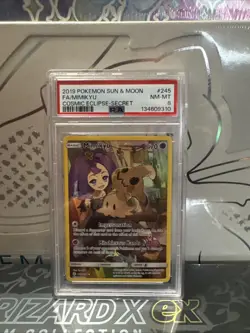 Pokemon Mimikyu Holo Secret Rare TCG Card 245/236 Cosmic Eclipse PSA 8 NM-Mint - Image 1