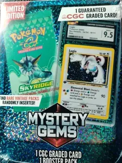 Pokemon Mystery Gems 1 CGC GRADED CARD and (1) Booster Pack 2025 Limited Edition - Image 2