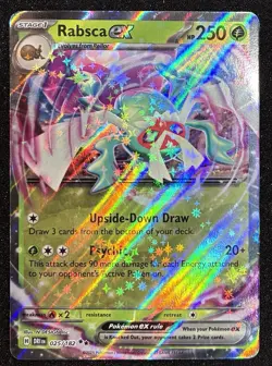 Rabsca ex 025/182 Holo Shiny Pokemon TCG Card Destined Rivals 2025 NEAR MINT - Image 1