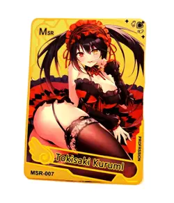 Waifu Anime Cards TCG | Kurumi Tokisaki - Date A Live [ METAL CARD ] Sexy Hentai - Image 1