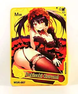 Waifu Anime Cards TCG | Kurumi Tokisaki - Date A Live [ METAL CARD ] Sexy Hentai - Image 2