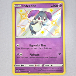 Indeedee SV059/SV122 Shining Fates Shiny Vault Shiny Holo Rare Pokemon Card NM - Image 1