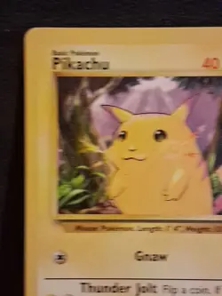 Pokemon Pikachu TCG Base Set Shadowless Common Card 58/102 - Image 2
