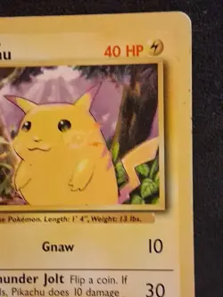 Pokemon Pikachu TCG Base Set Shadowless Common Card 58/102 - Image 3