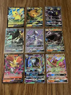 Pokemon Card Lot Of 9 Cards Mewtwo Gx Full Art And Promos - Image 1