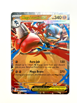Mega Lucario EX 077/132 - Near Mint NM - English Pokemon Card - Mega Evolution - Image 1