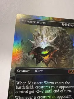 Massacre Wurm Extended Art M21 LP MTG Core Set Magic 2021 316 - Image 2
