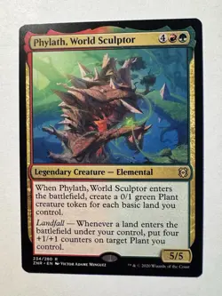 Magic the Gathering MTG Phylath, World Sculptor (234) Zendikar Rising LP - Image 1
