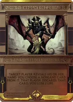 Thoughtseize (Invocation) [Amonkhet Invocations] Foil Near Mint - Image 1
