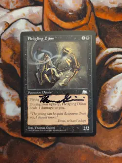 *ARTIST PROOF* Fledgling Djinn Thomas Gianni Signed Magic the Gathering - Image 1