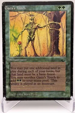 MTG - Gaea’s Touch - The Dark - Shifted Misprint - HP - Image 1