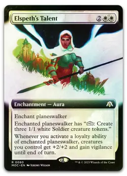 Elspeth's Talent (Extended Art) #80 (Foil) NM March of the Machine MOC Magic MTG - Image 1