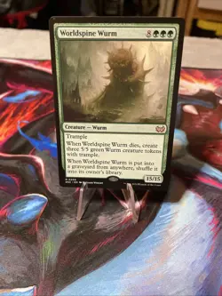 Worldspine Wurm - 206 - NM - Commander: Duskmourn: House of Horror - MTG - Image 1