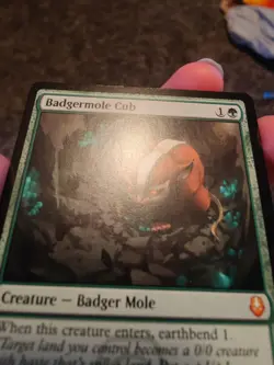 Badgermole Cub MTG Magic The Gathering Avatar (0167) NM - Image 3