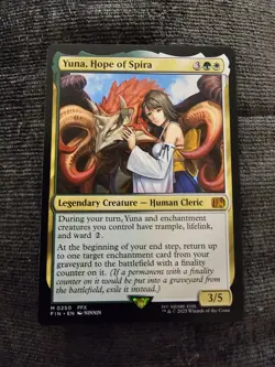 Yuna, Hope of Spira Final Fantasy Regular Mythic 250 Magic: The Gathering NM - Image 1