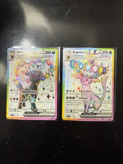 Pokemon Prismatic Evolutions - Umbreon EX Promo 176 & Espeon EX Promo 176 - Image 1