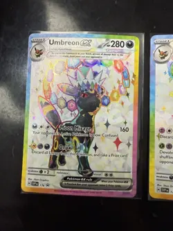 Pokemon Prismatic Evolutions - Umbreon EX Promo 176 & Espeon EX Promo 176 - Image 3