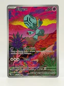 2025 Near Mint Pokemon Elgyem 120/086 IR Sv: Black Bolt Illustration Rare NM - Image 1