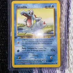 Pokemon TCG Totodile Neo Genesis 81 Regular 1st Edition Common - Image 1