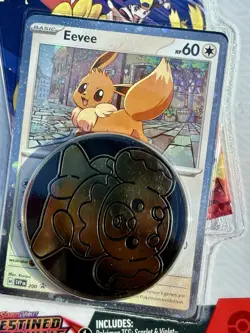 Pokemon Destined Rivals EEVEE PROMO CHECKLANE Blister Pack - BOOSTER + PROMO NEW - Image 2