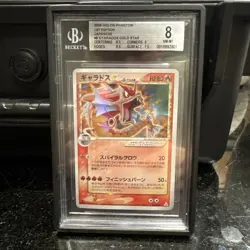 Gyarados Gold Star Holon Phantoms 1st Edition BGS9 Japanese Holo Pokemon #008 - Image 1